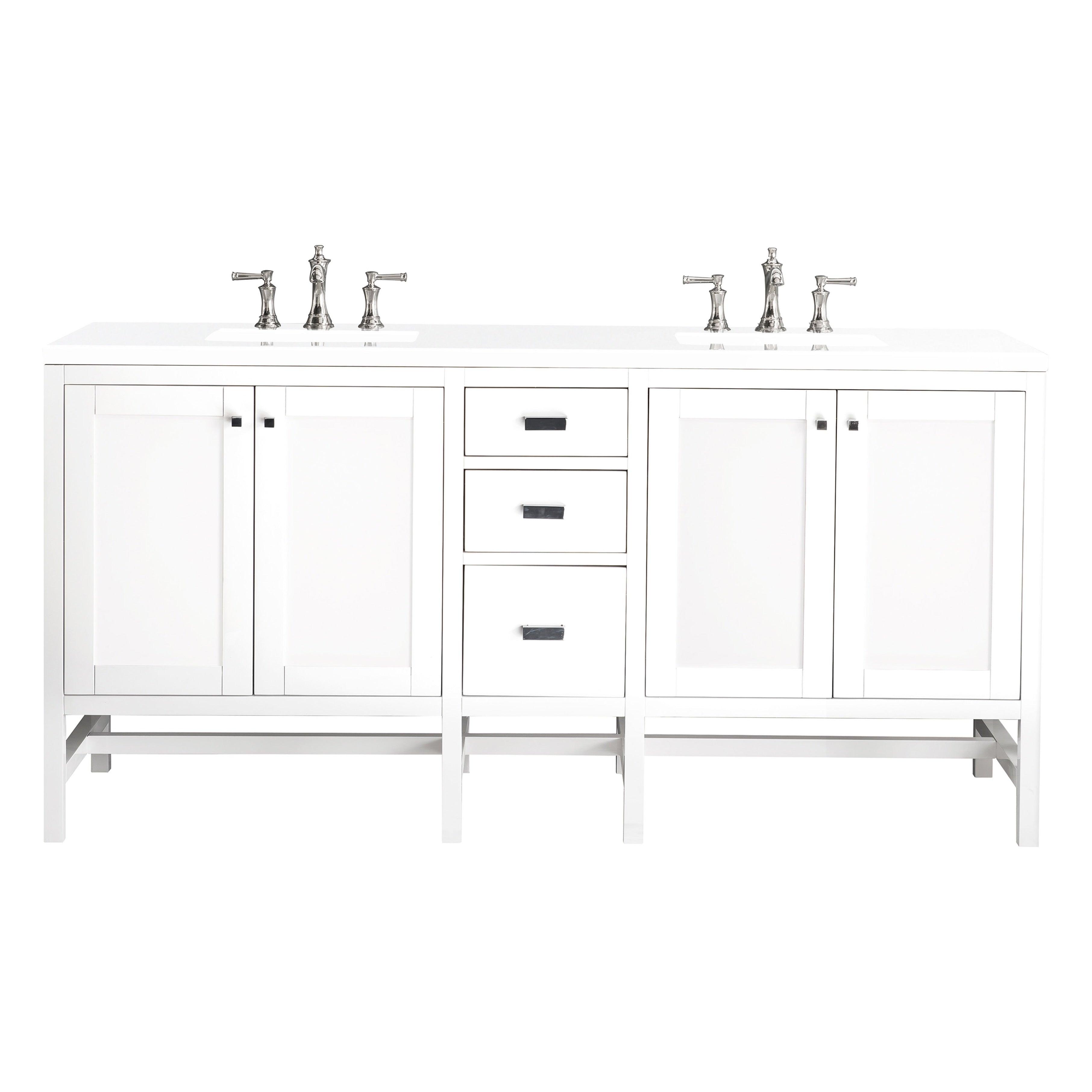 Addison 72" Double Vanity - NJ Artisan Cabinets