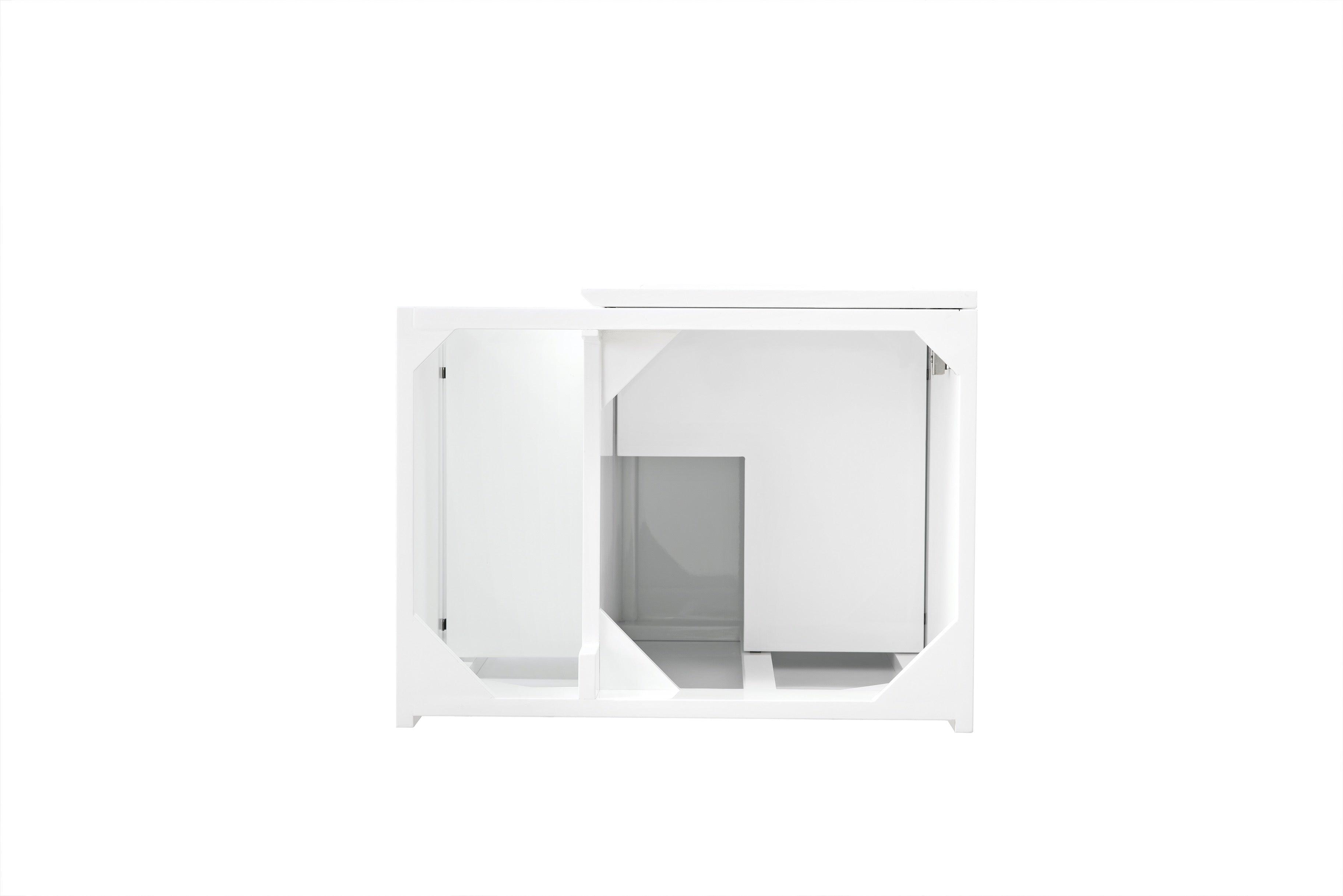 JMV Alicante 24 inch single vanity glossy white top view