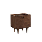 JMV Amberly 30 inch freestanding vanity antique walnut 