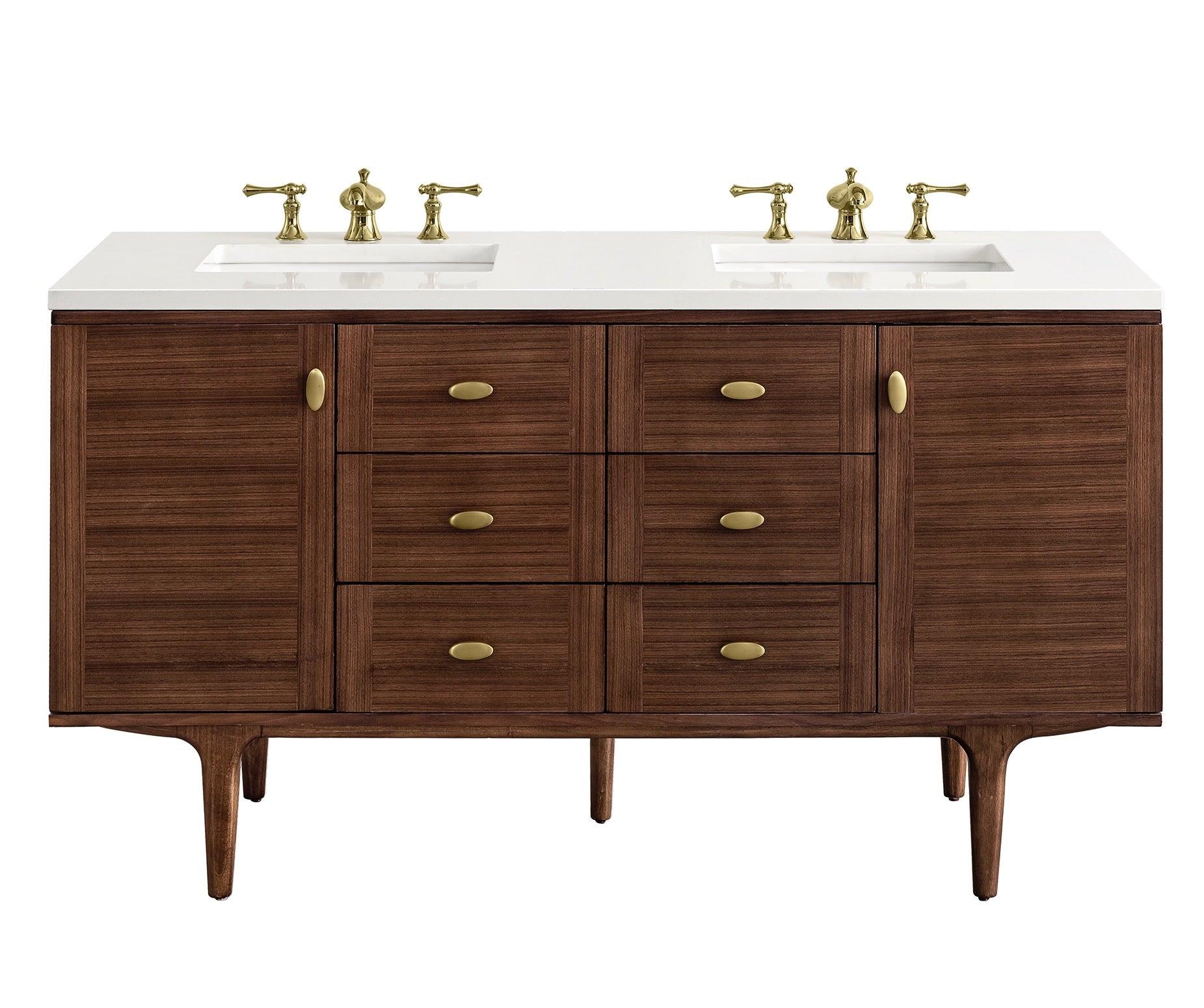 Amberly 60" Double Vanity - NJ Artisan Cabinets