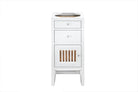 JMV Athens 15 inch cabinet with drawers and door glossy white