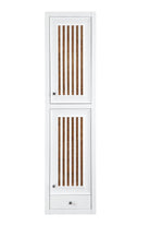 JMV Athens 15 inch tower hutch right glossy white