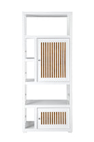 JMV Athens 30 inch linen cabinet glossy white