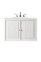 JMV Athens 30 inch vanity glossy white with white zeus quartz countertop 2