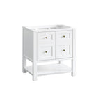 JMV Breckenridge 30 inch vanity bright white