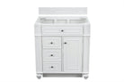 JMV Bristol 30 inch vanity bright white