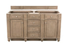 JMV Bristol 60 inch double vanity whitewashed walnut