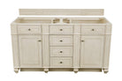 JMV Bristol 60 inch double vanity vintage vanilla