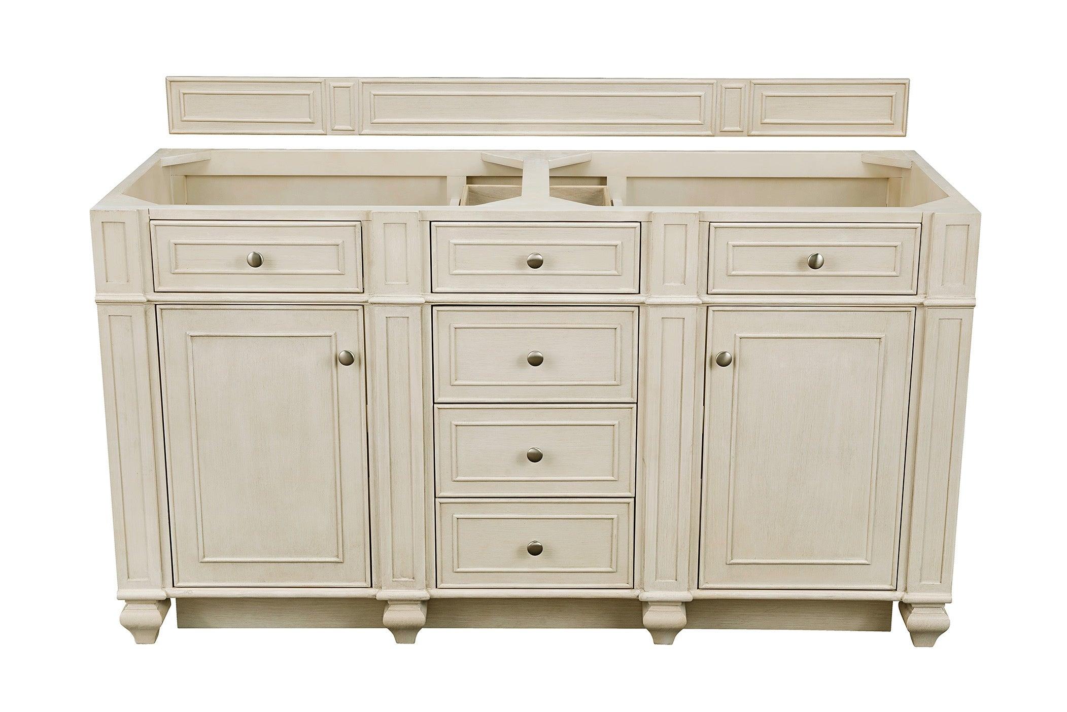 JMV Bristol 60 inch double vanity vintage vanilla