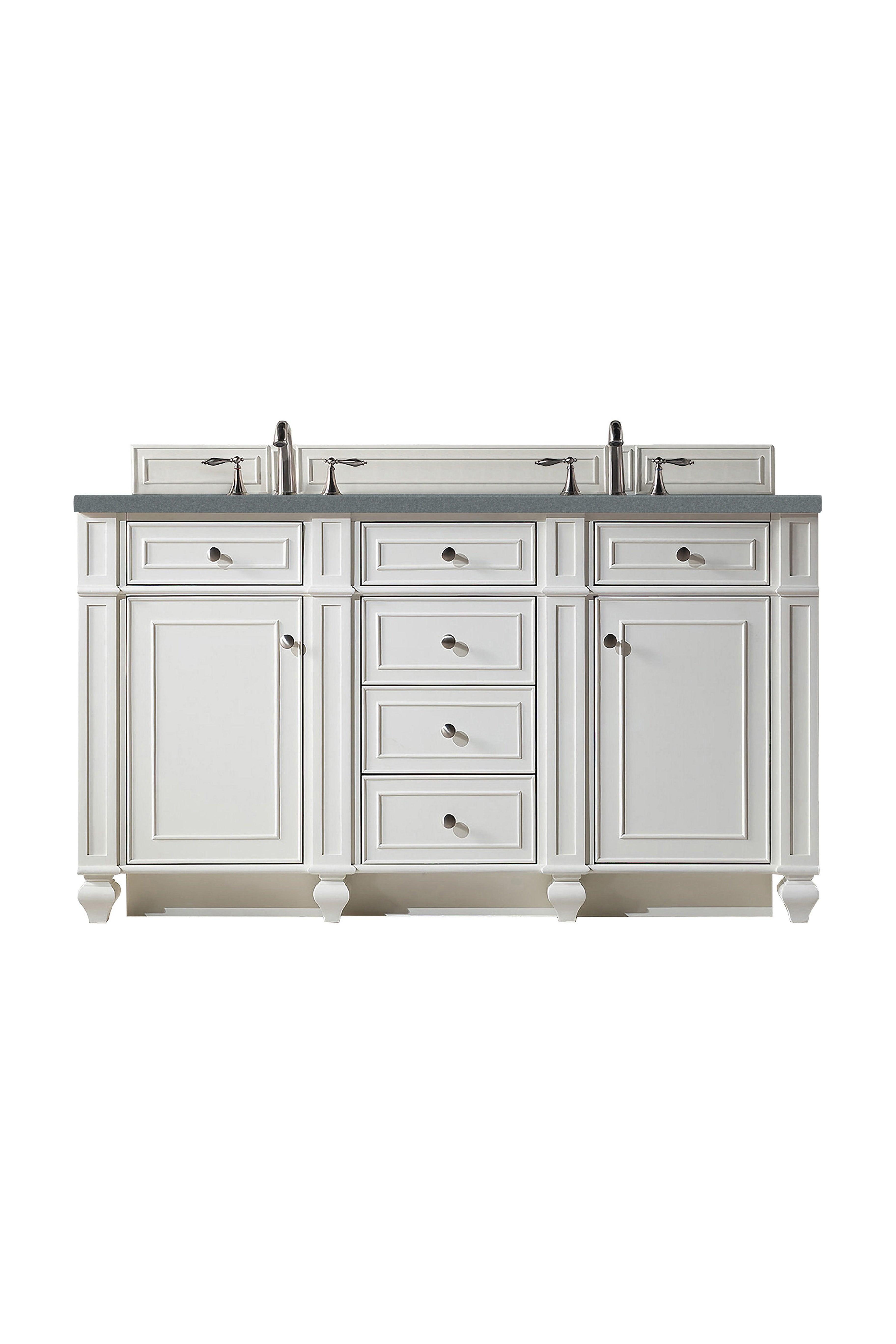 Bristol 60" Double Vanity - NJ Artisan Cabinets