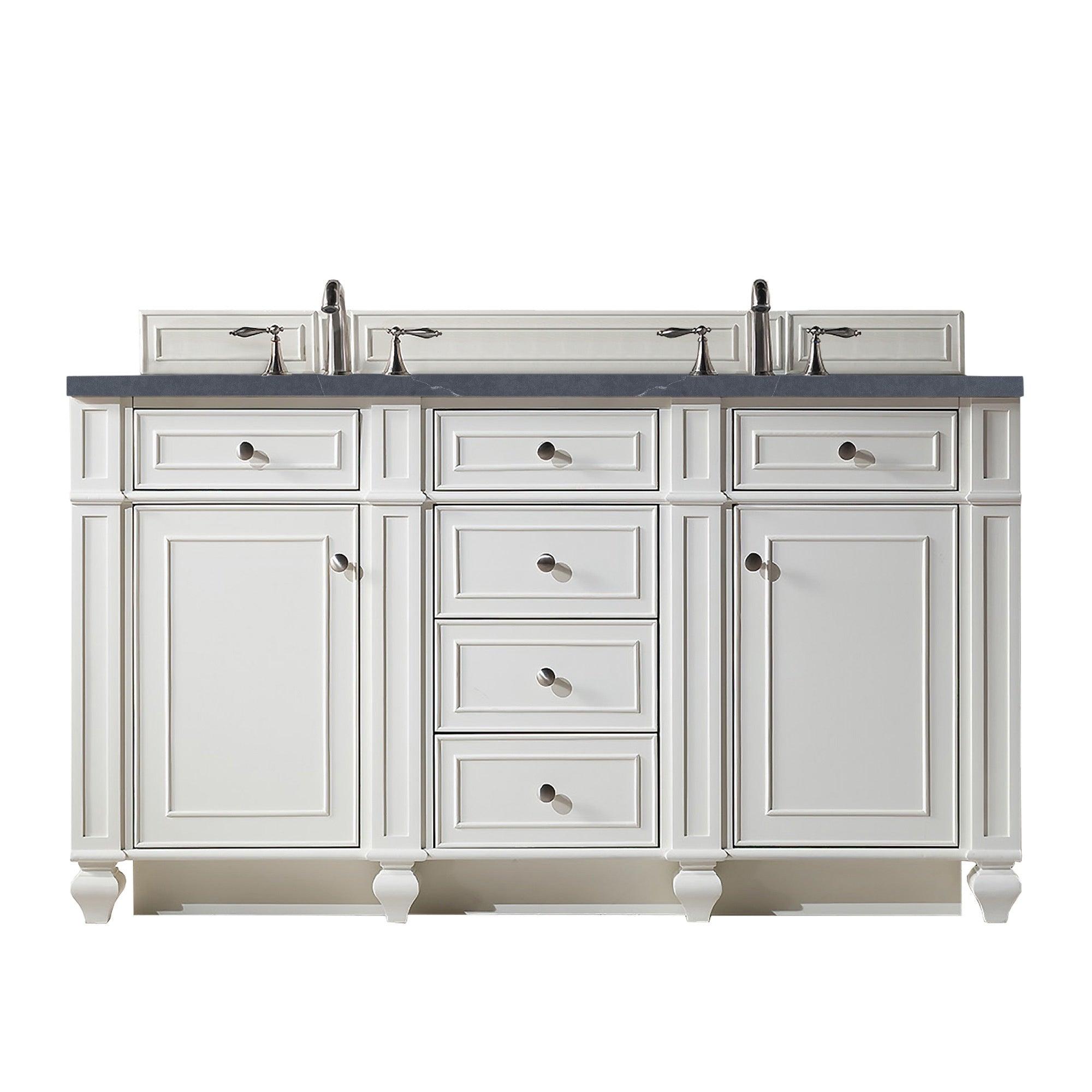 Bristol 60" Double Vanity - NJ Artisan Cabinets