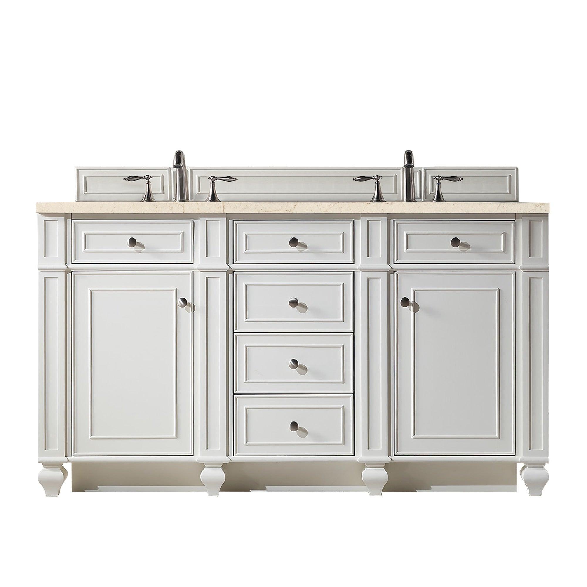 Bristol 60" Double Vanity - NJ Artisan Cabinets