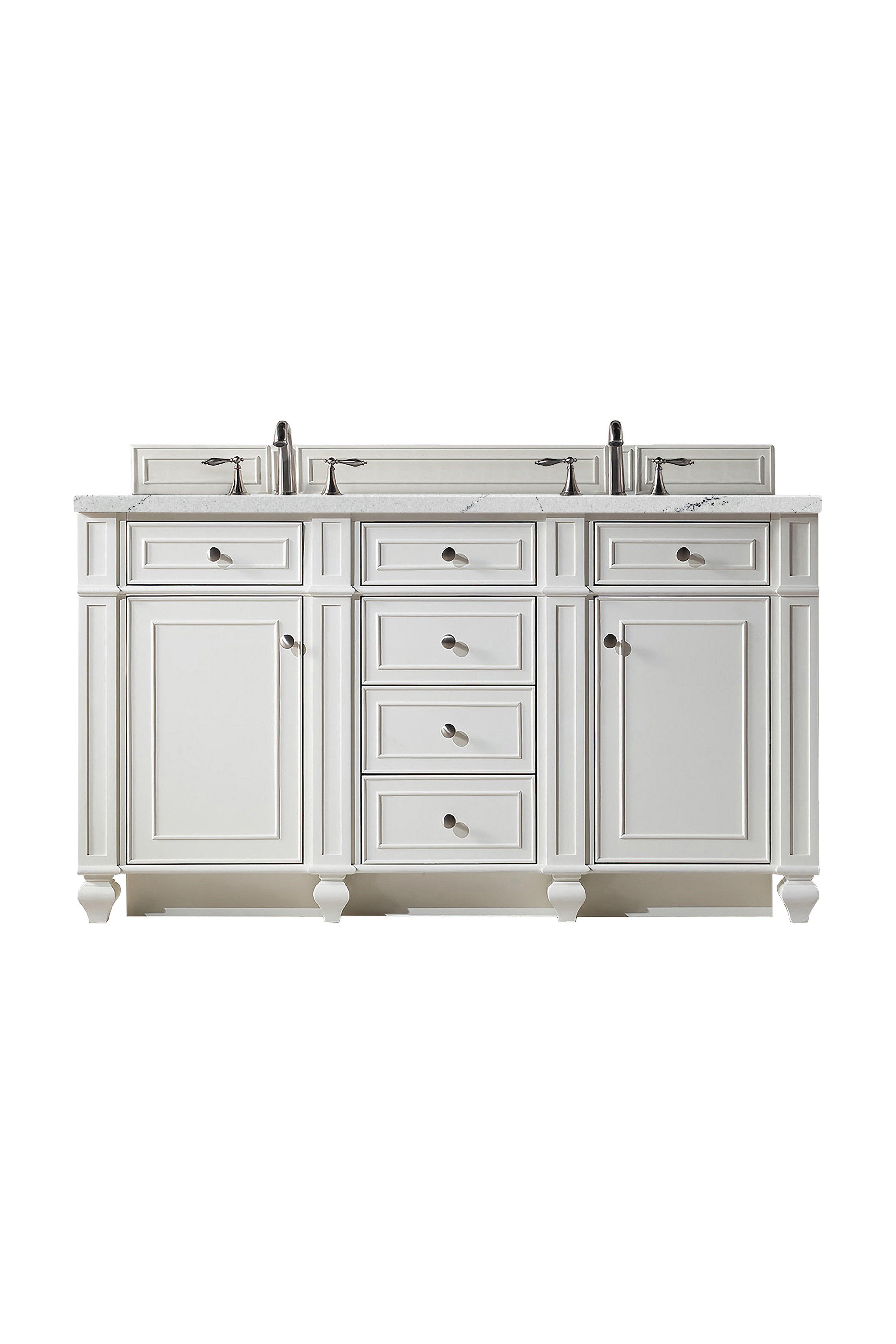 Bristol 60" Double Vanity - NJ Artisan Cabinets