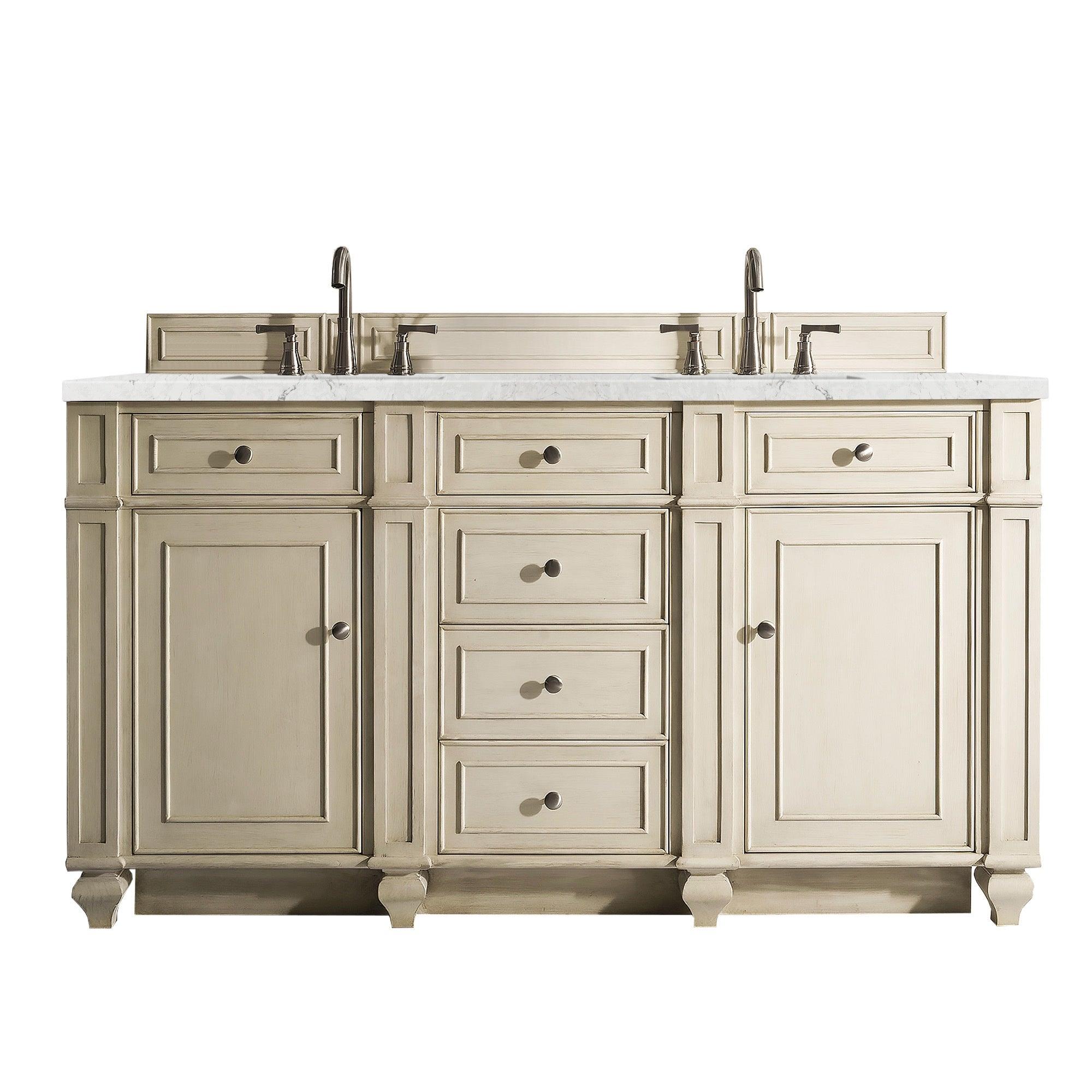 Bristol 60" Double Vanity - NJ Artisan Cabinets