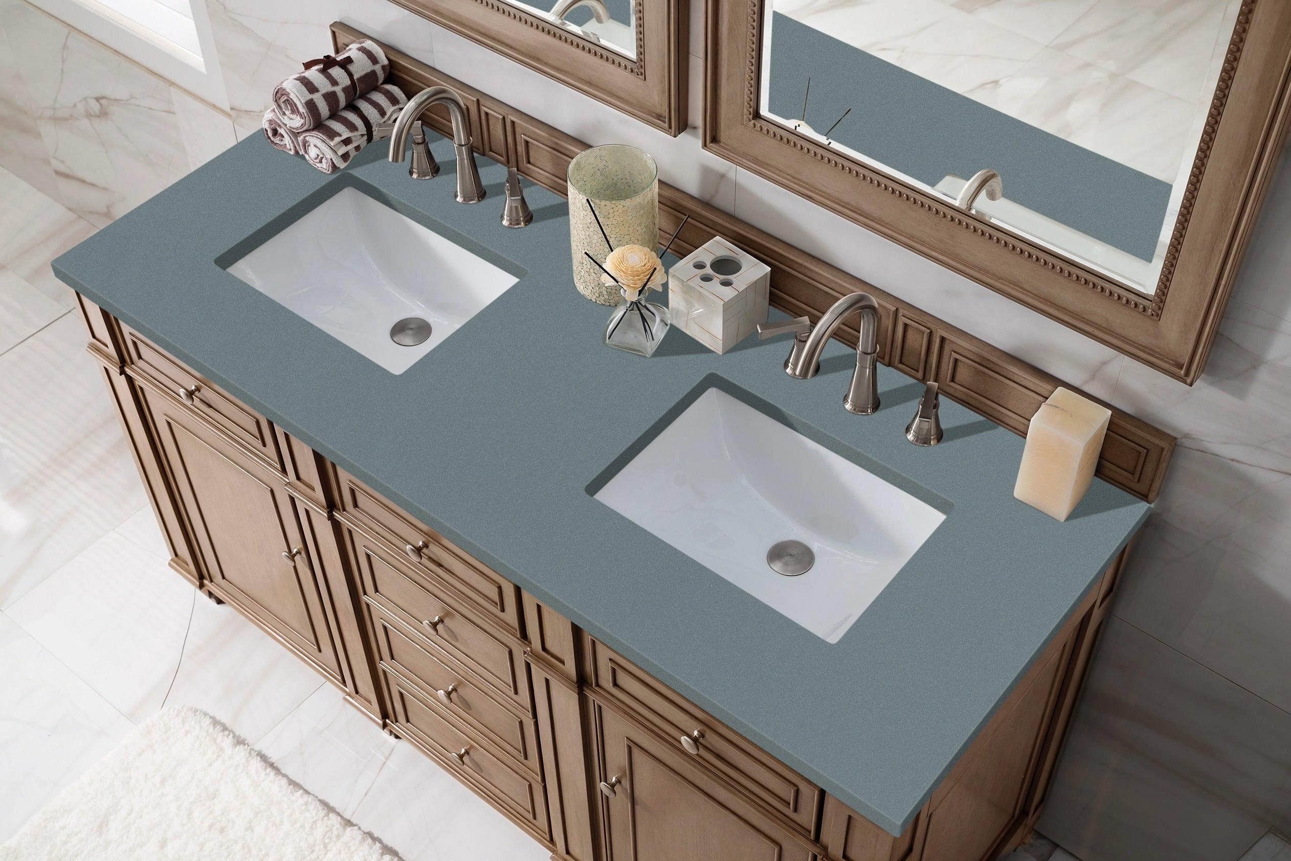 Bristol 60" Double Vanity - NJ Artisan Cabinets