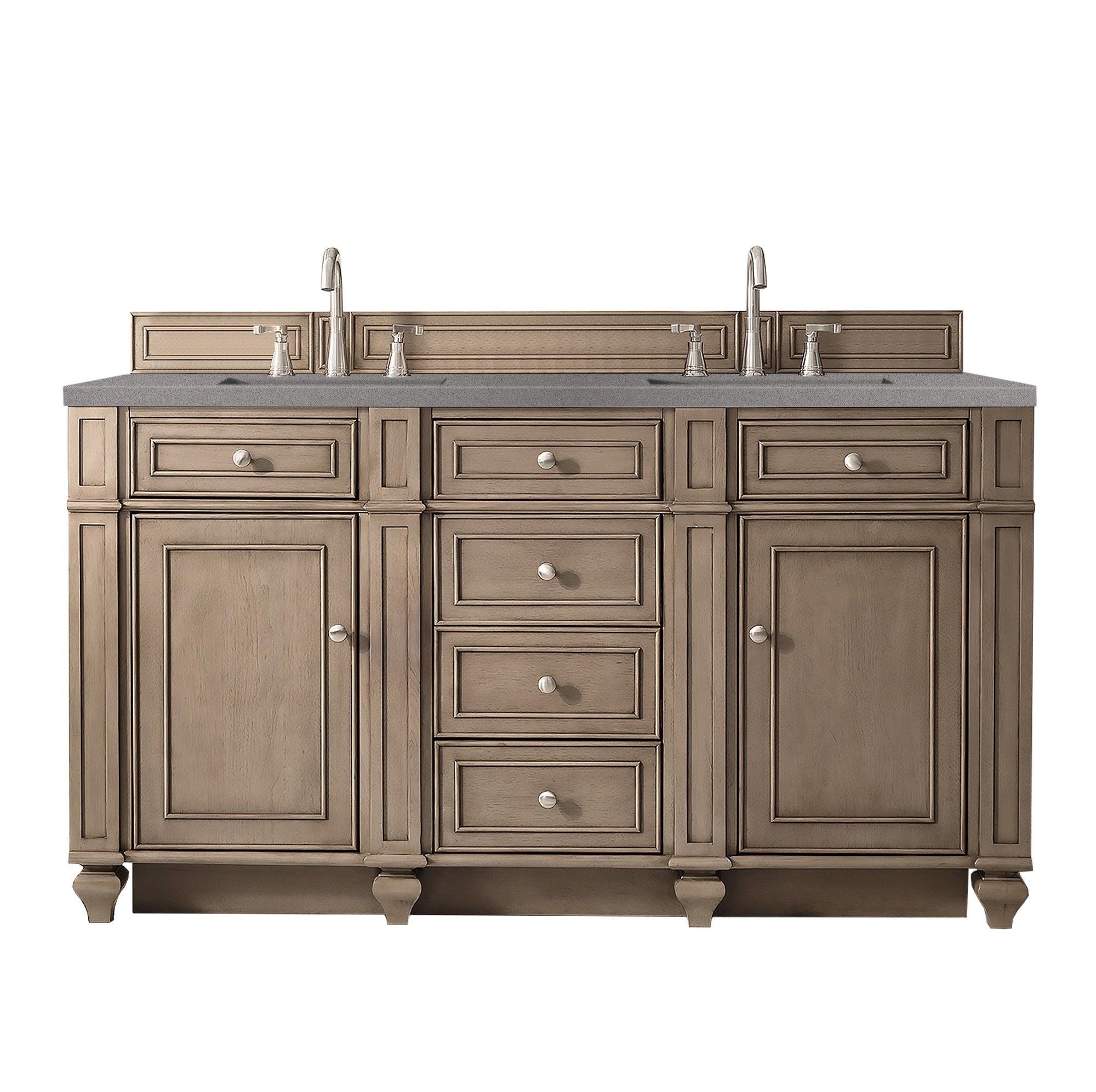 Bristol 60" Double Vanity - NJ Artisan Cabinets