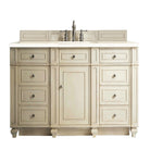 JMV Bristol 60 inch vanity vintage vanilla with eternal marfil quartz countertop 