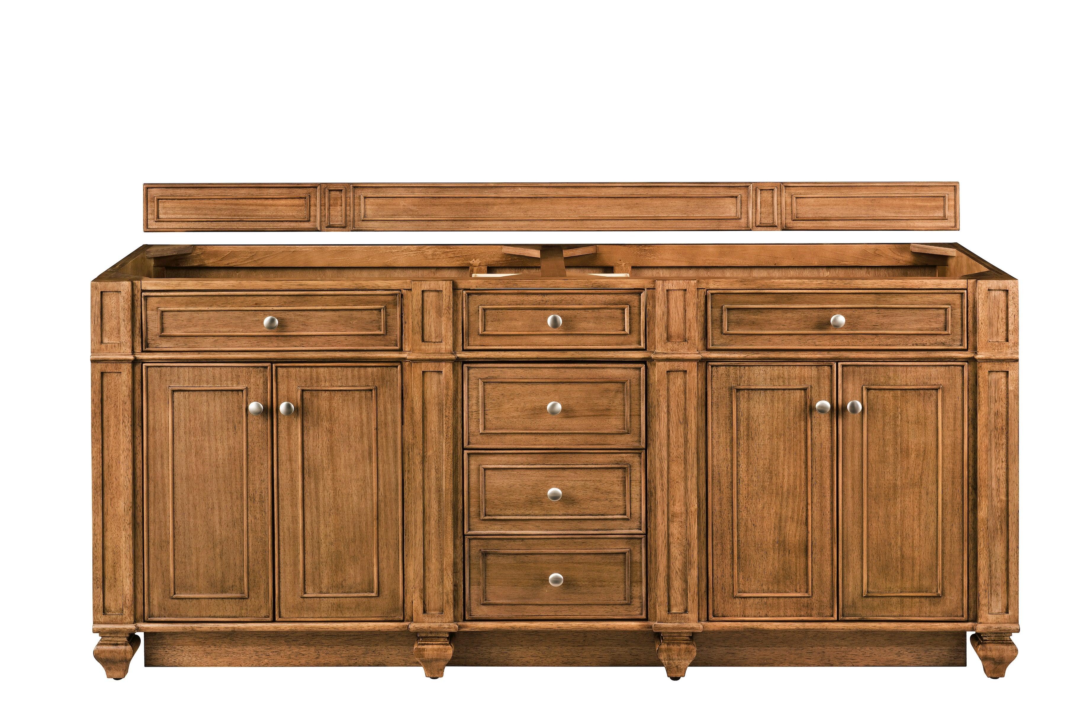 JMV Bristol 72 inch vanity saddle brown