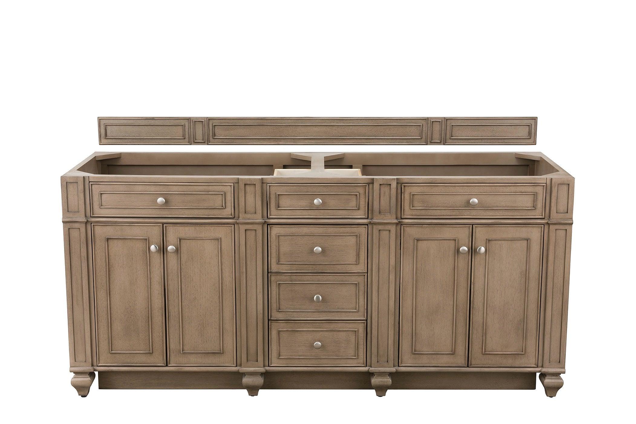 JMV Bristol 72 inch vanity whitewashed walnut