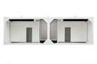 JMV Bristol 72 inch vanity bright white top view 