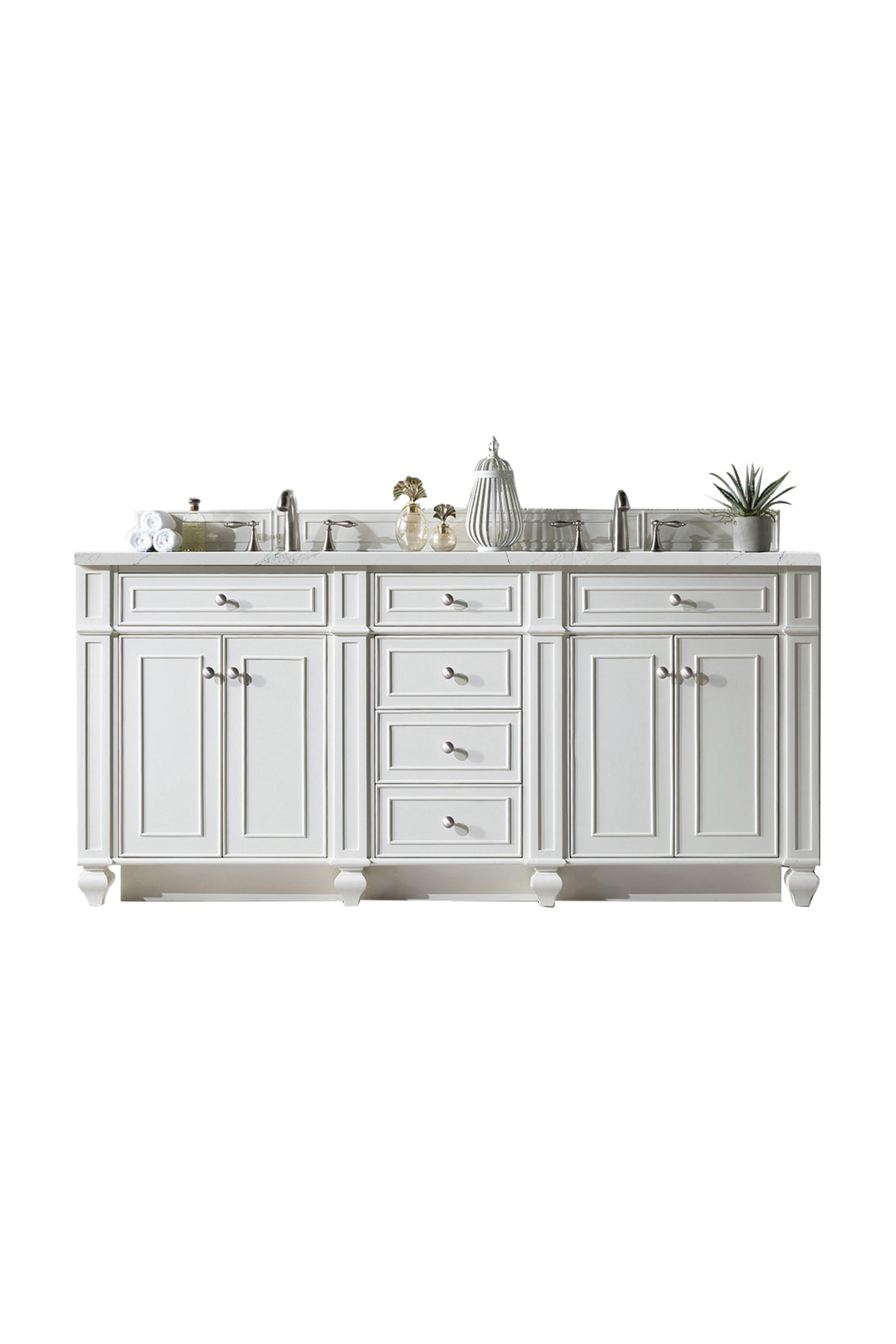 Bristol 72" Double Vanity - NJ Artisan Cabinets