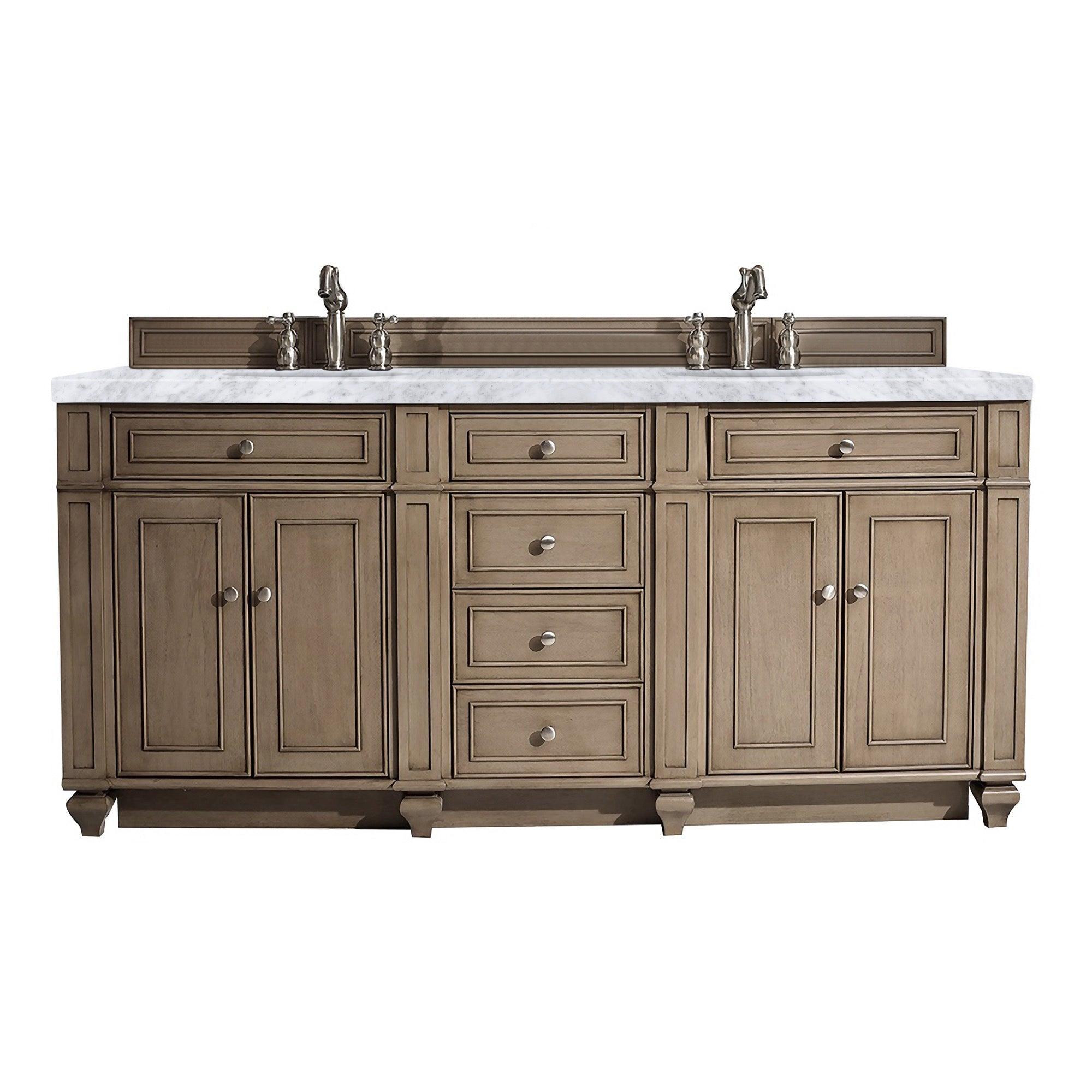 Bristol 72" Double Vanity - NJ Artisan Cabinets