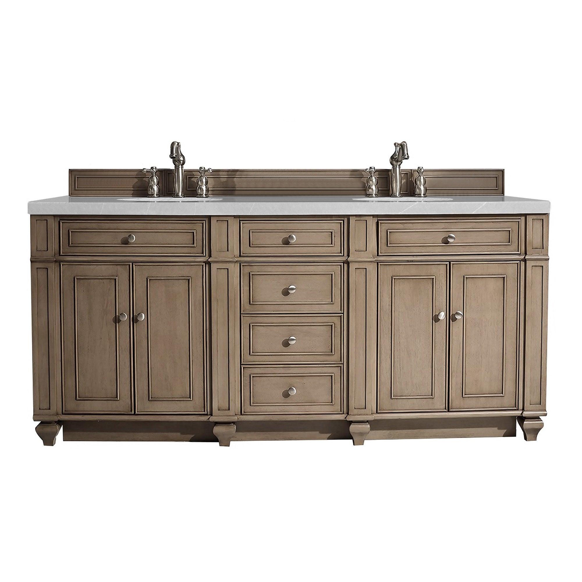 Bristol 72" Double Vanity - NJ Artisan Cabinets