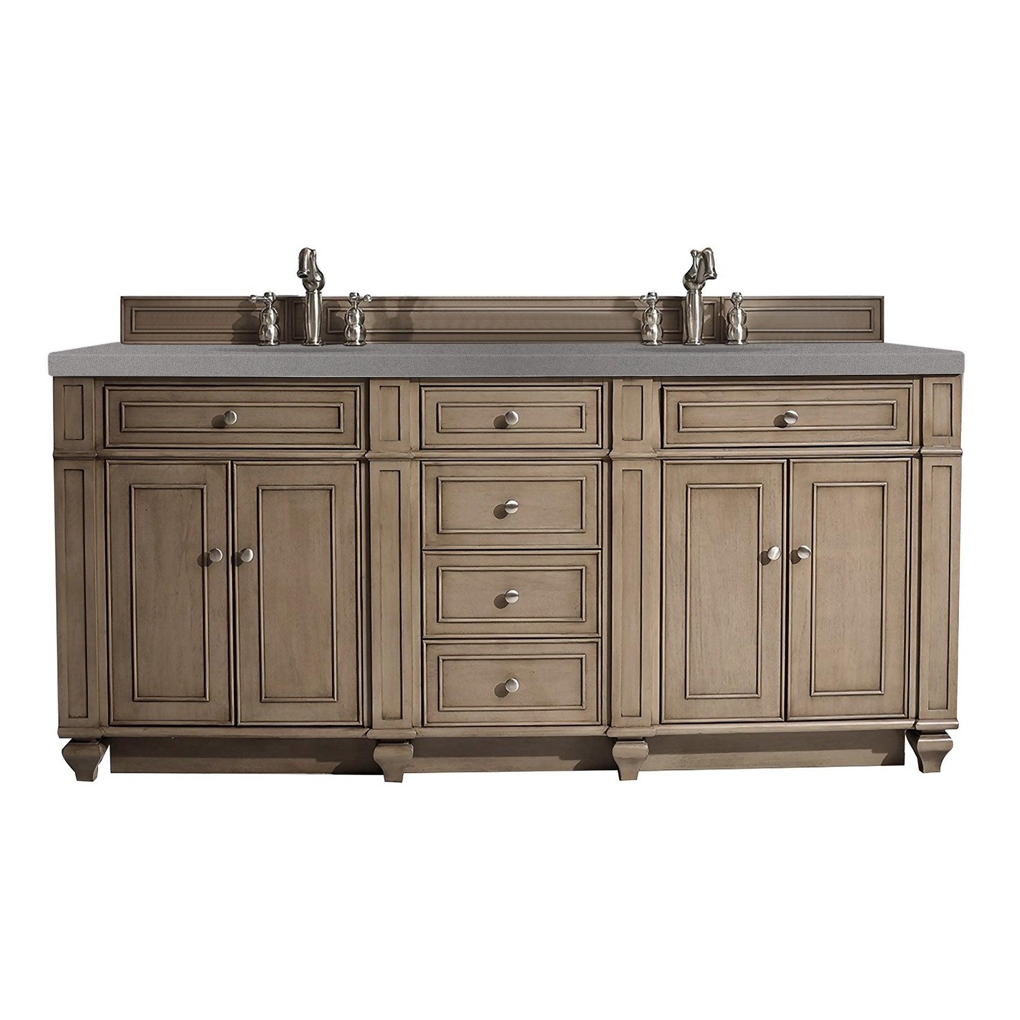 Bristol 72" Double Vanity - NJ Artisan Cabinets