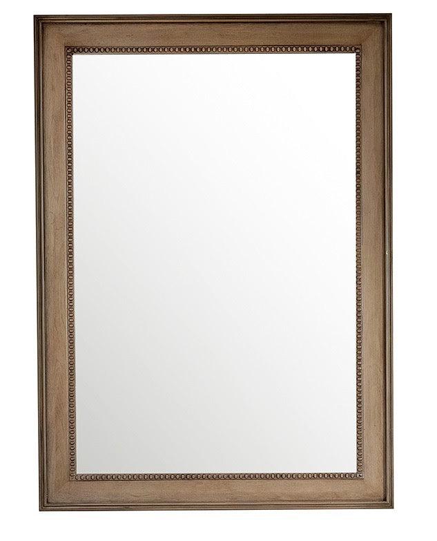 JMV Bristol 29 inch rectangular mirror whitewashed walnut