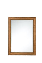 JMV Bristol 29 inch rectangular mirror saddle brown