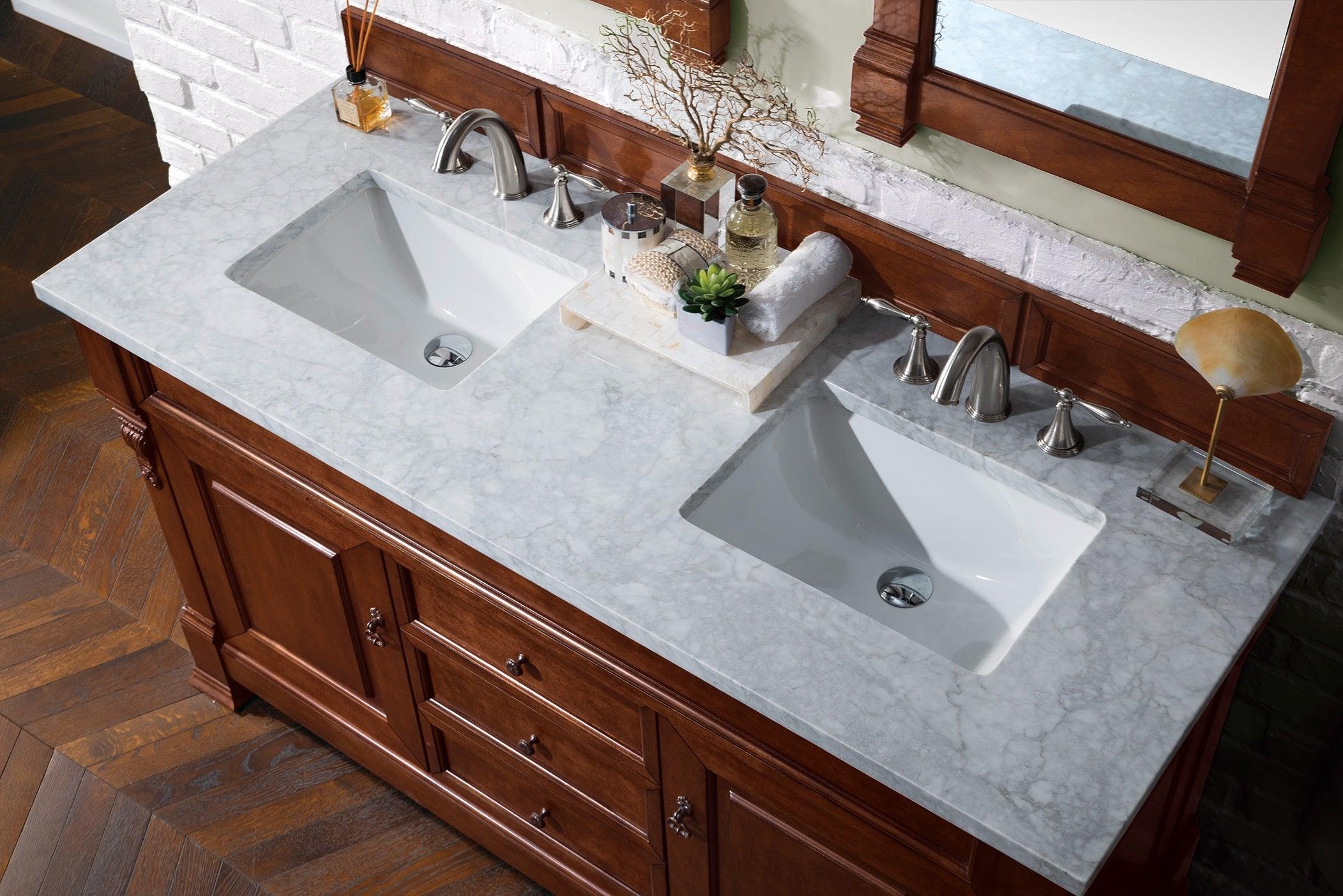 Brookfield 60" Double Vanity - NJ Artisan Cabinets