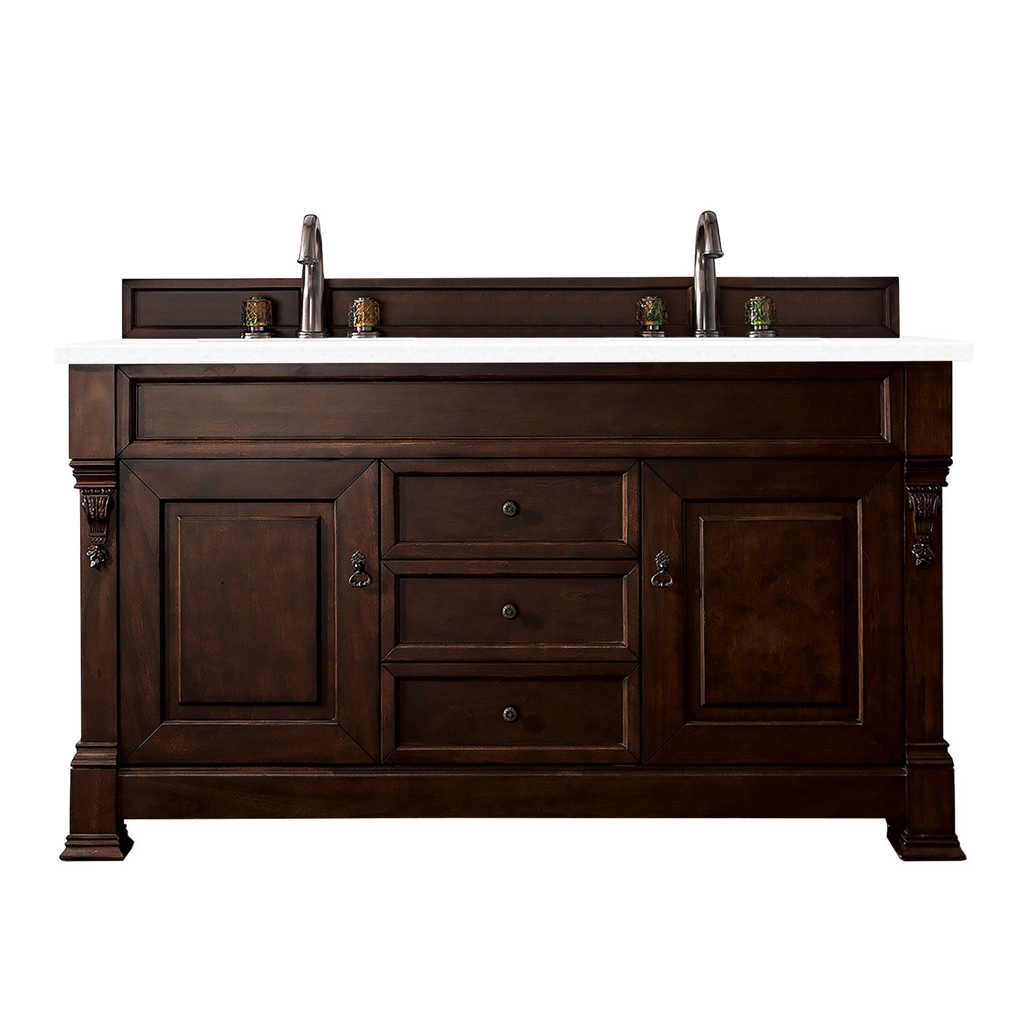 Brookfield 60" Double Vanity - NJ Artisan Cabinets