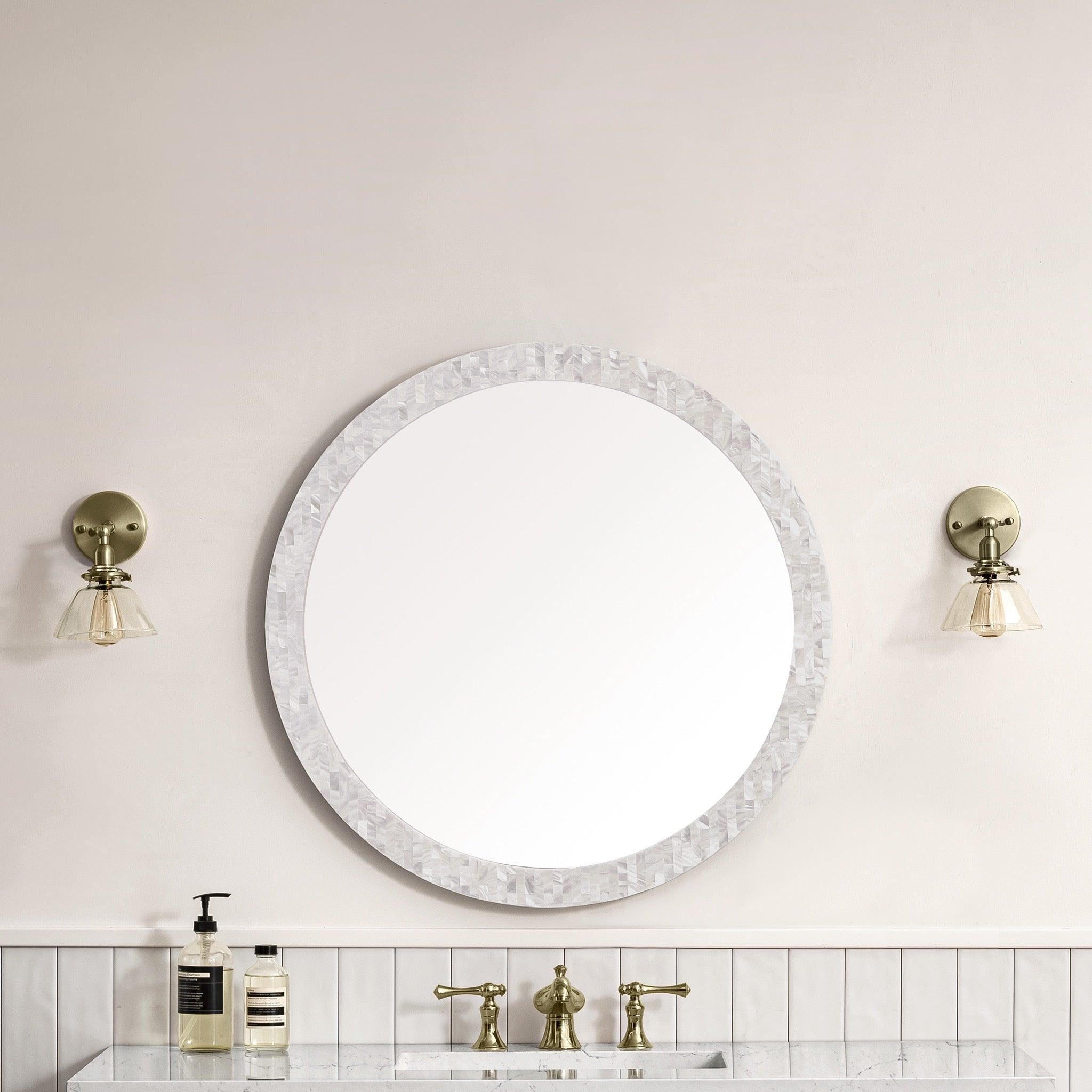 Callie 30" Round Mirror - NJ Artisan Cabinets