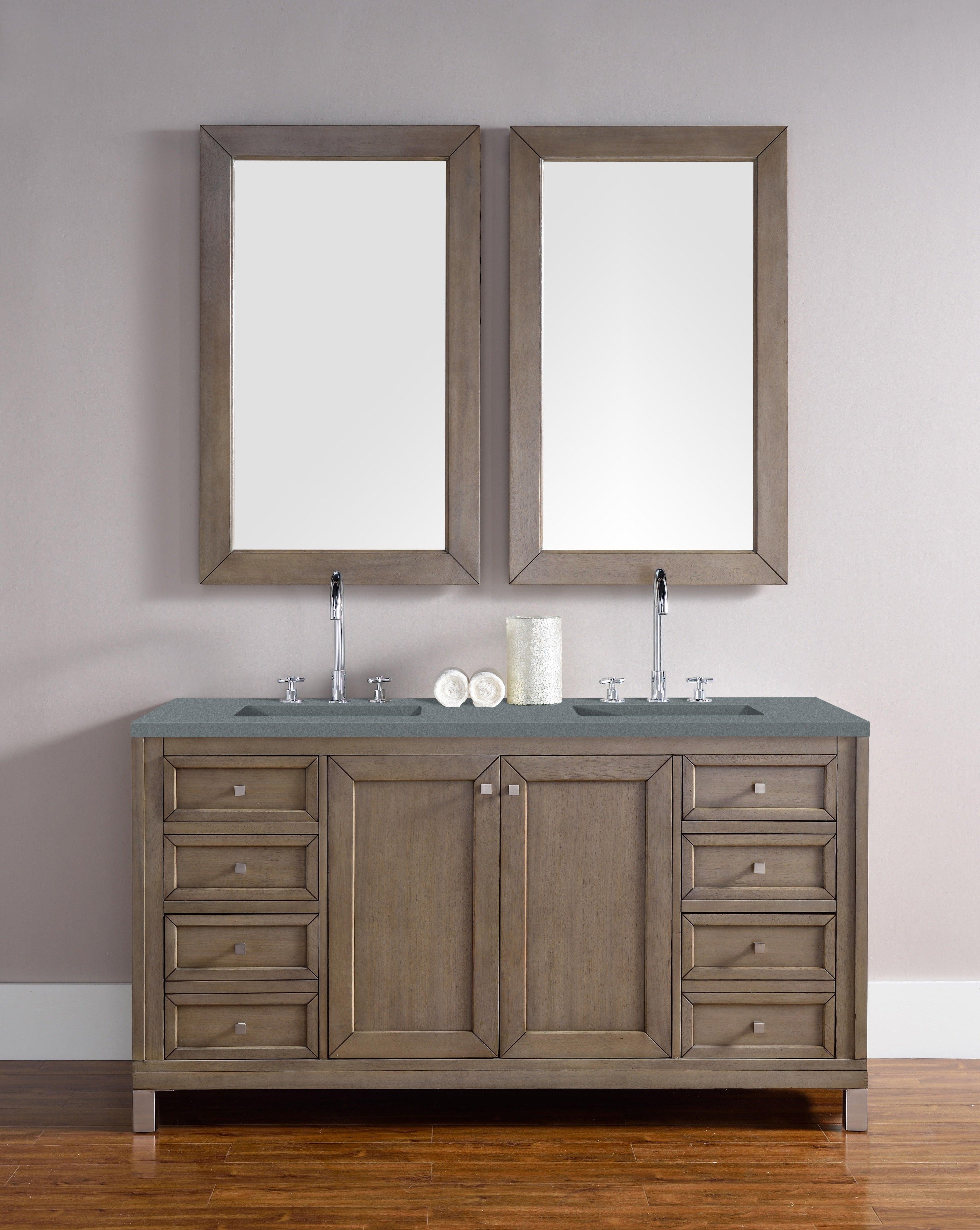 Chicago 60" Double Vanity - NJ Artisan Cabinets