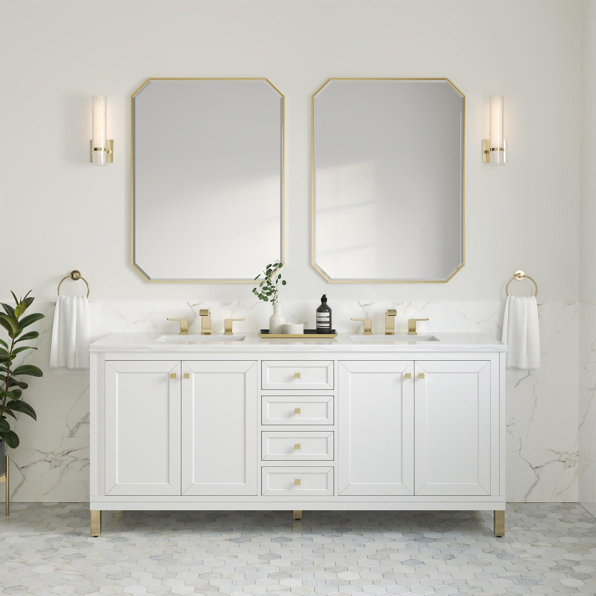 Chicago 72" Double Vanity - NJ Artisan Cabinets