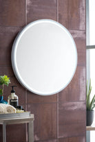 JMV Cirque 24 inch mirror glossy white side view