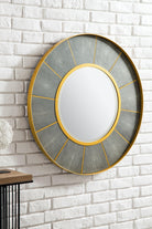 JMV Compass 35.5 inch mirror crimson gold shagreen platinum lifestyle side view