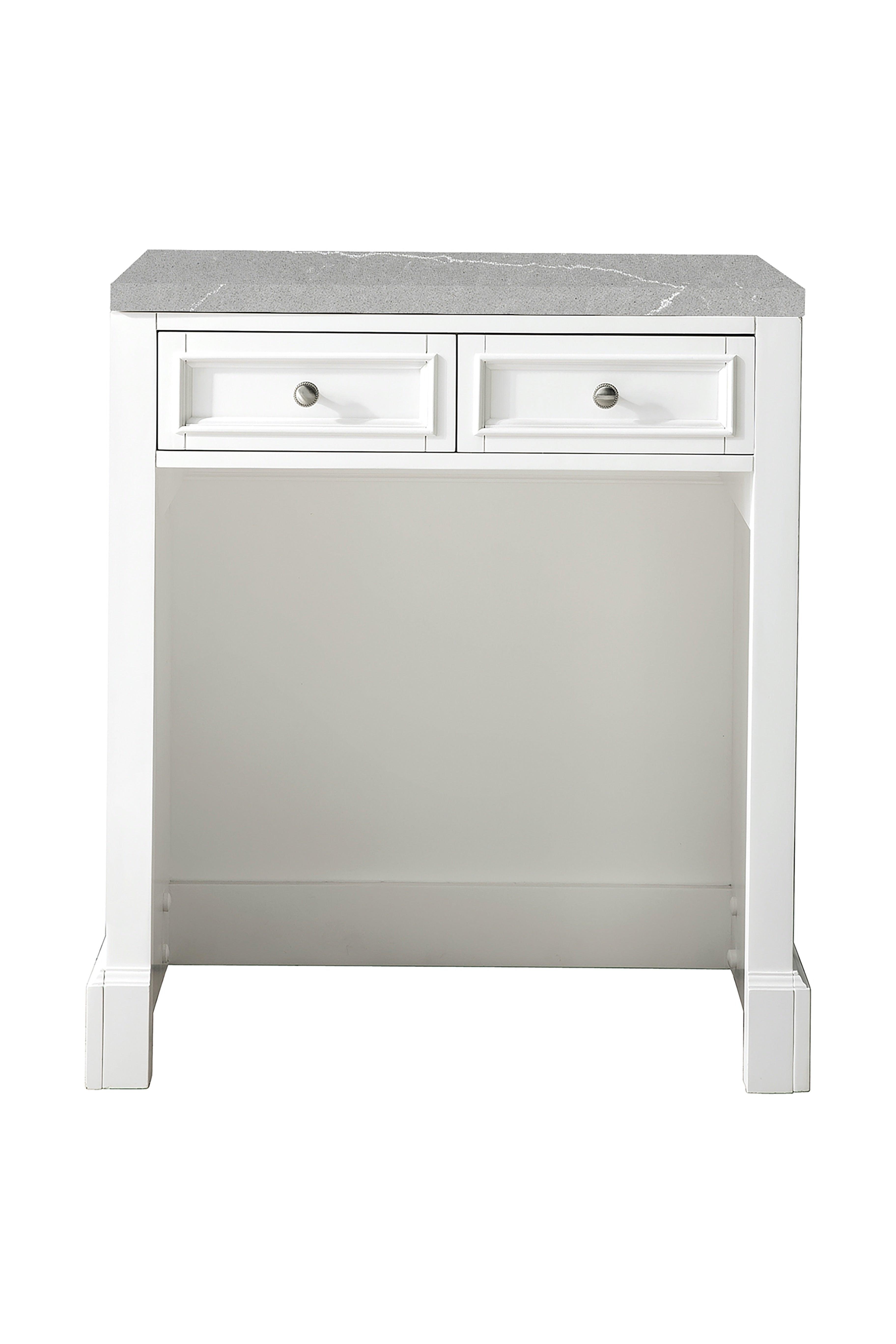 De Soto 30" Countertop Unit (makeup counter) - NJ Artisan Cabinets