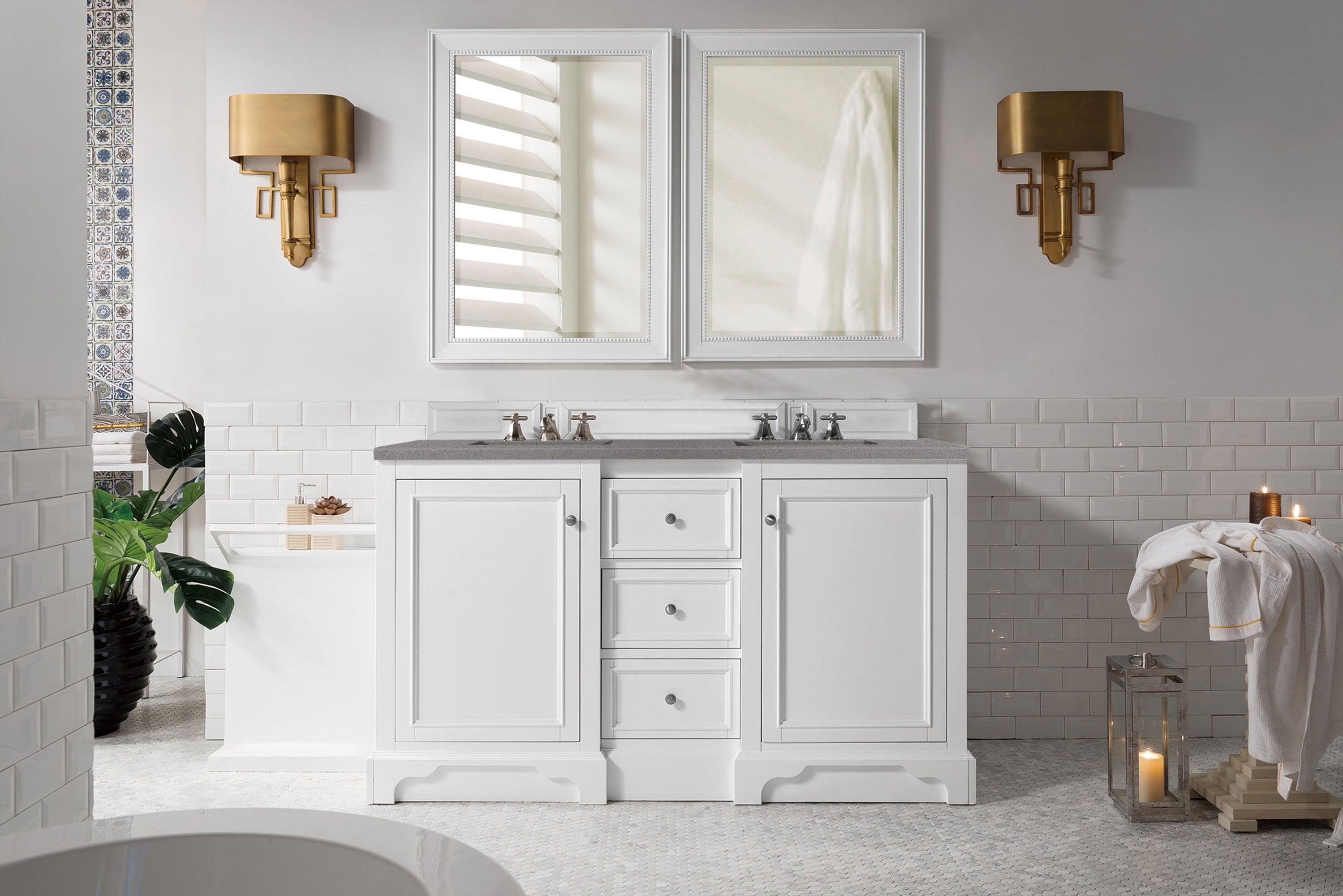 De Soto 60" Double Vanity - NJ Artisan Cabinets