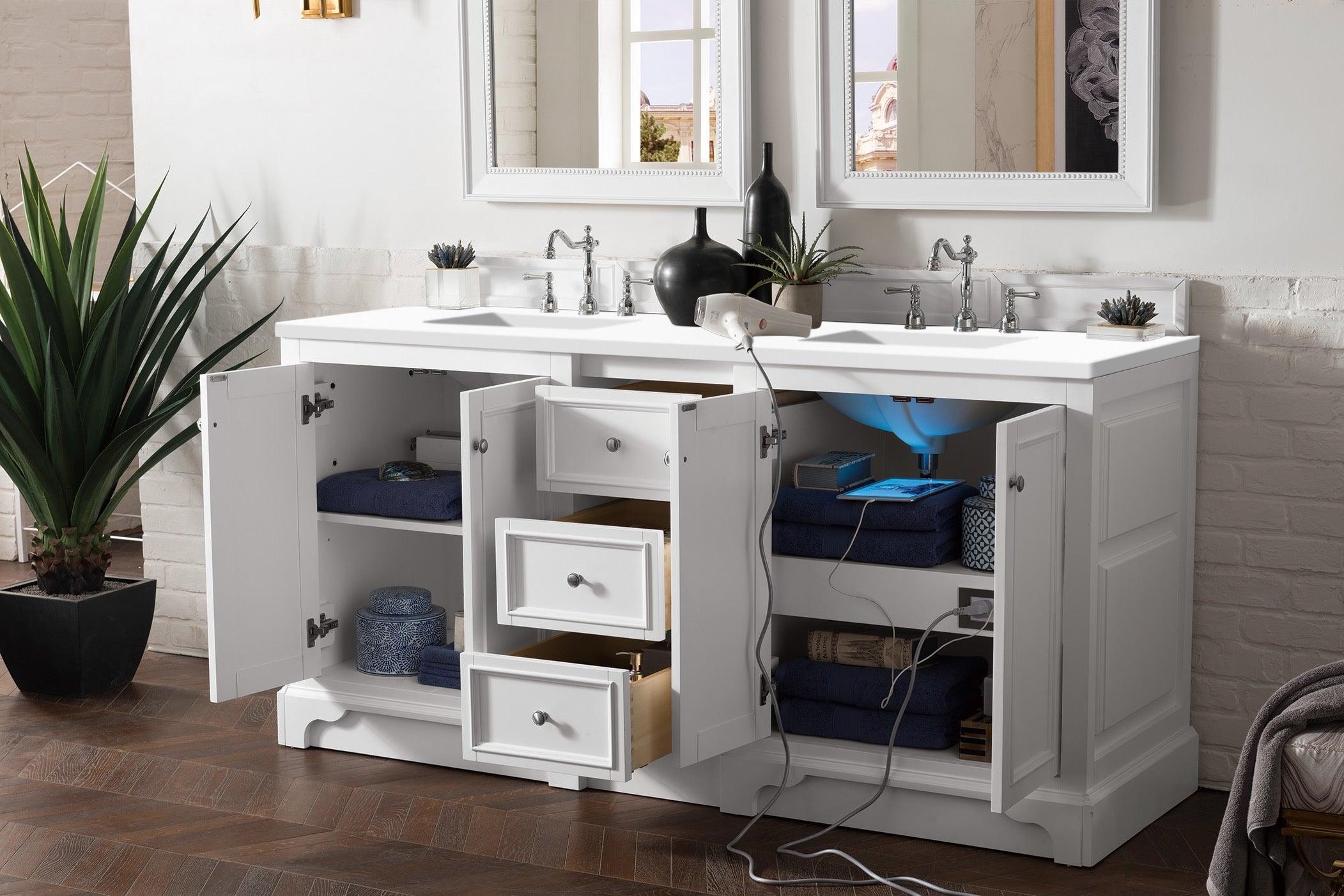 De Soto 72" Double Vanity - NJ Artisan Cabinets