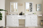 De Soto 94" Double Vanity Set (with makeup table) - NJ Artisan Cabinets