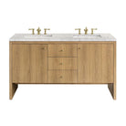 Hudson 60" Double Vanity - NJ Artisan Cabinets