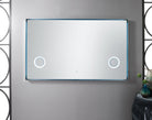 JMV Levitate 70 inch led mirror polished nickel lifestyle