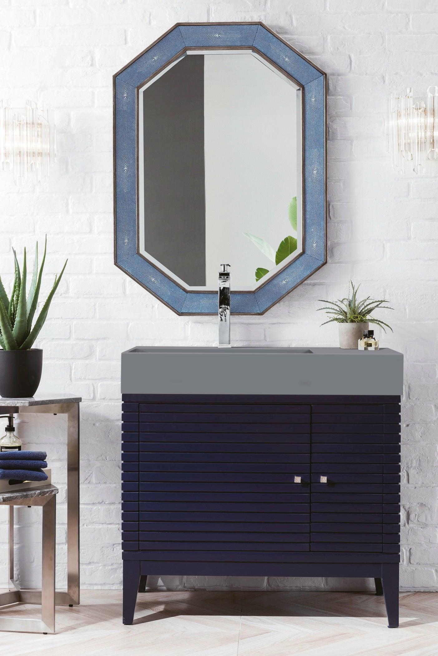 Linear 36" Single Vanity - NJ Artisan Cabinets