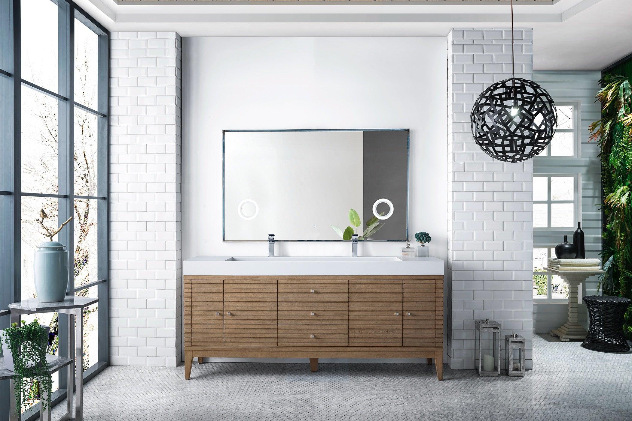 Linear 72" Double Vanity - NJ Artisan Cabinets