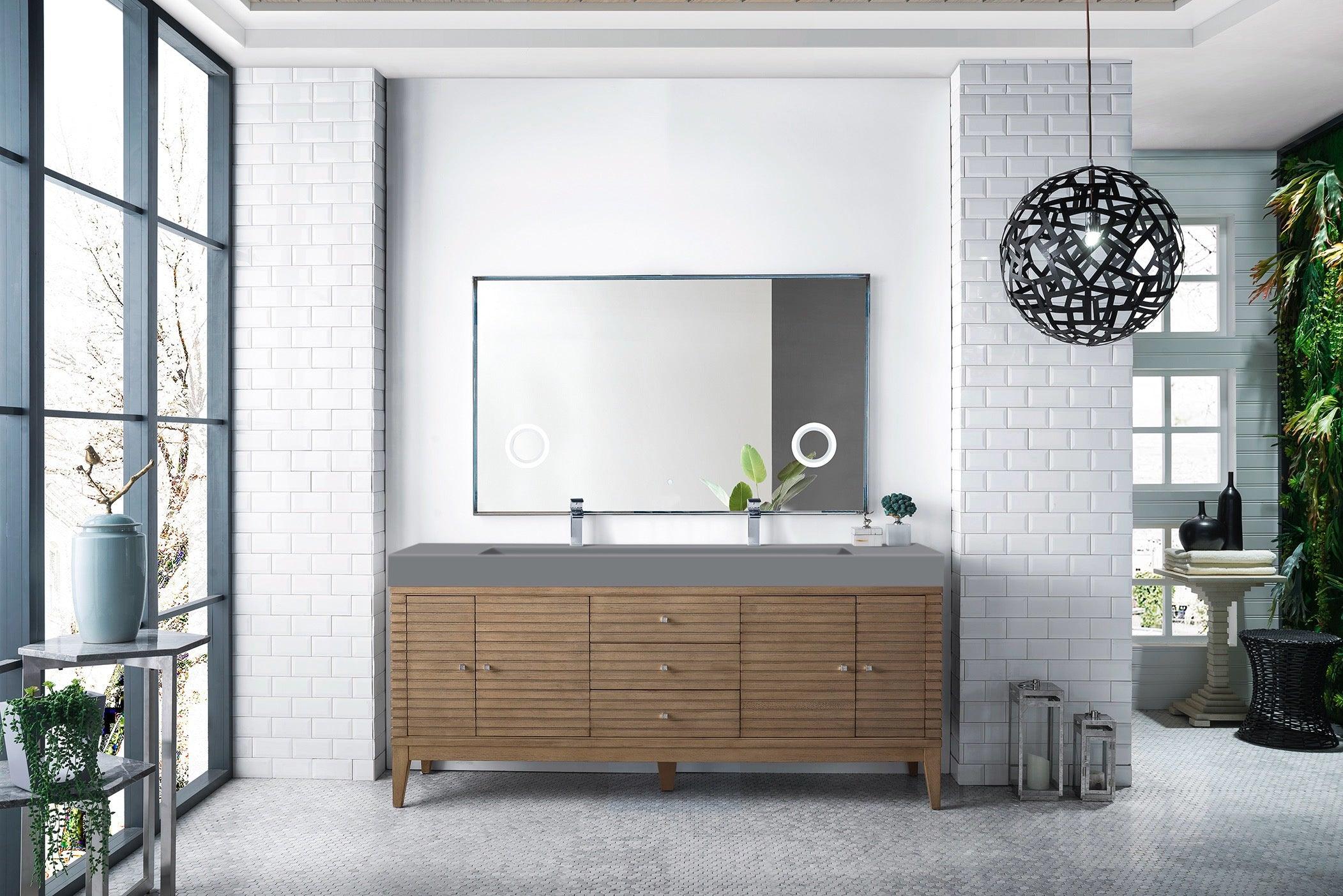 Linear 72" Double Vanity - NJ Artisan Cabinets