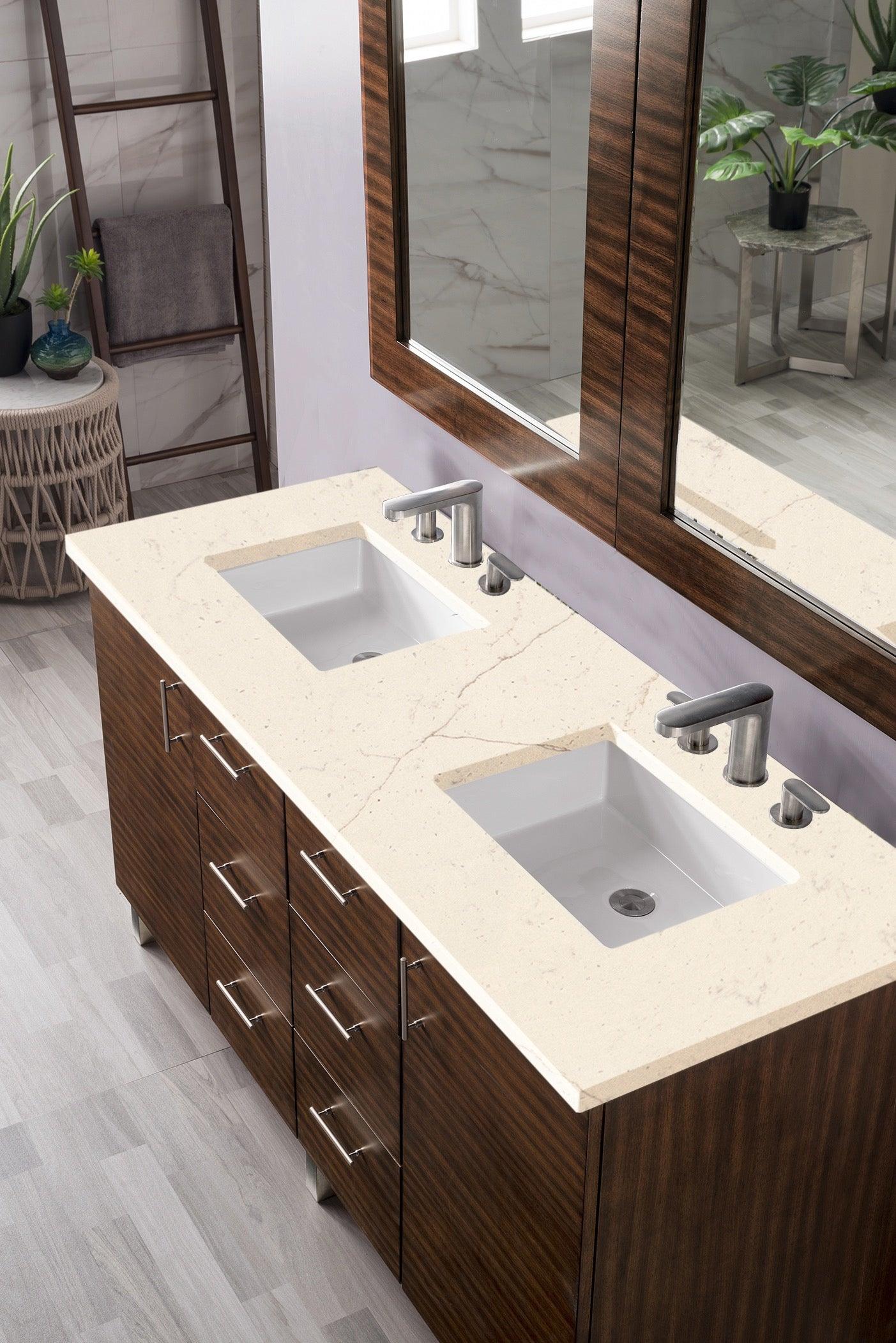 Metropolitan 60" Double Vanity - NJ Artisan Cabinets