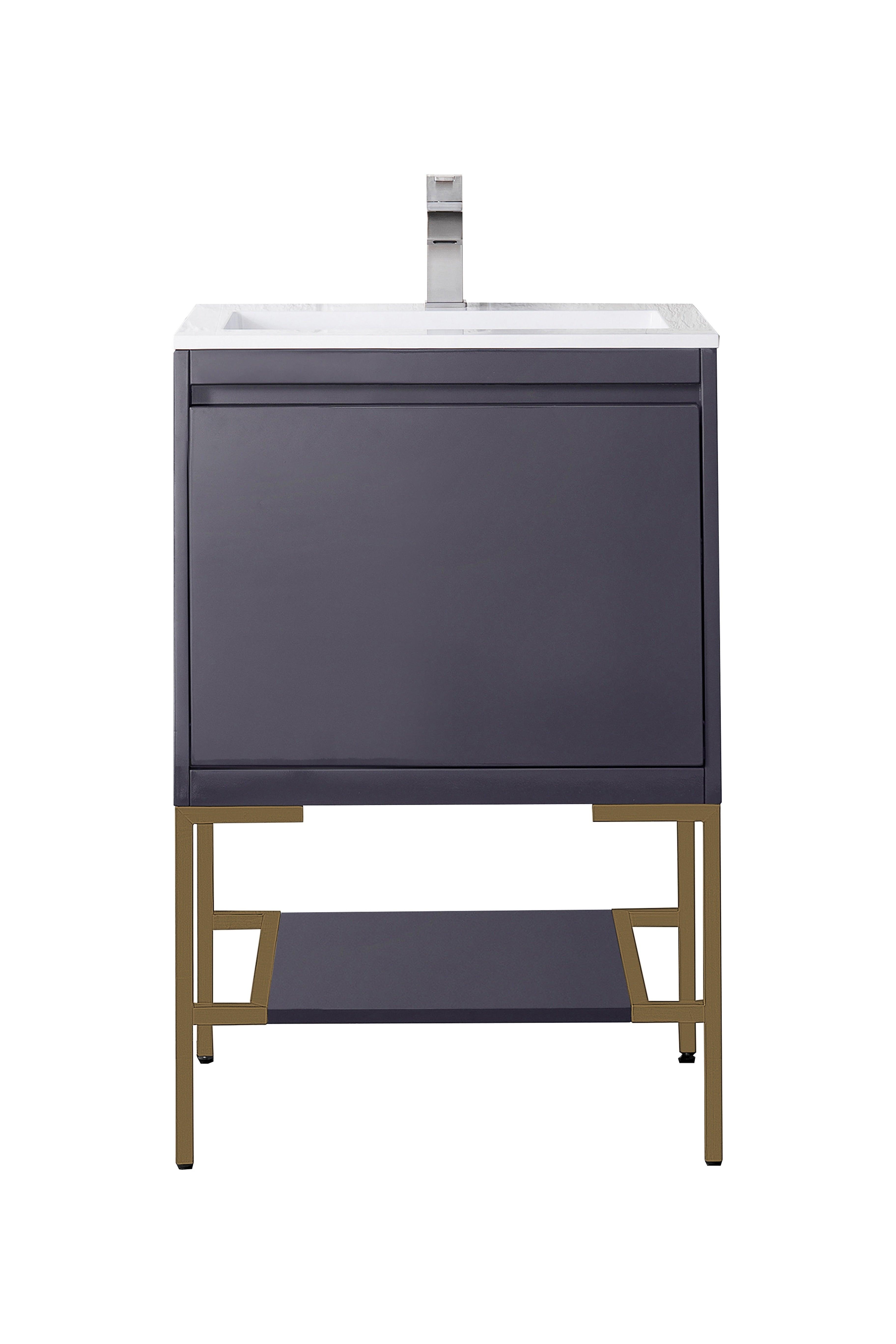 Milan 23.6" Single Vanity - NJ Artisan Cabinets