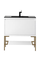 Milan 35.4" Single Vanity - NJ Artisan Cabinets