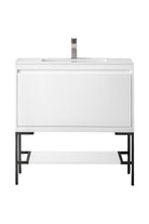 Milan 35.4" Single Vanity - NJ Artisan Cabinets